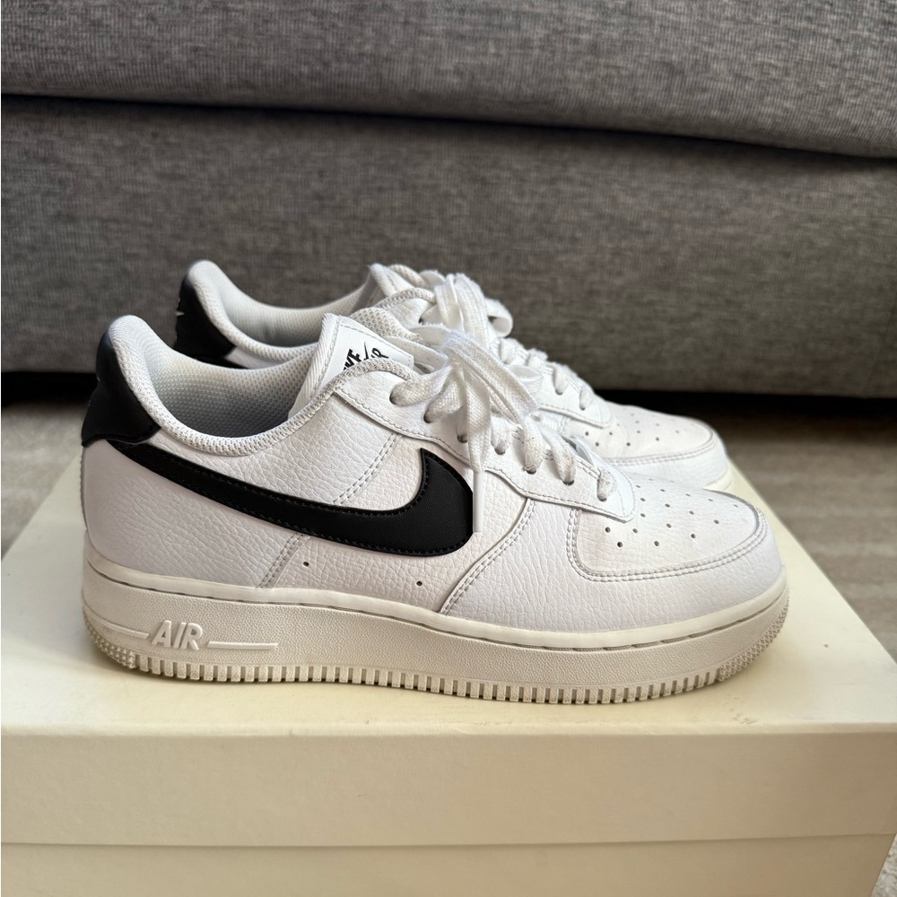 Nike White and Black Air Force 1s